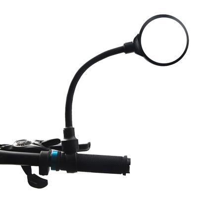 China Hot Selling Bendable Electric Bike Rearview Mirror Motorcycle Bendable Hose Jet Big Screen Bicycle Side Mirror for sale