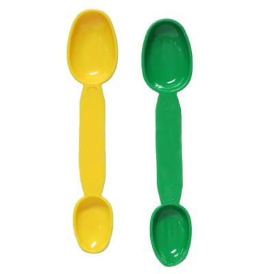 China Disposable Plastic Teaspoon Measuring Scoop Two Scoop Measuring Spoon Measurer for sale