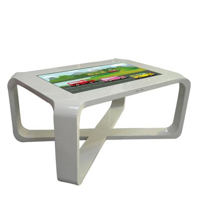 China Customized 43 inch x-shape entertainment waterproof touch screen indoor interactive multi touch table for restaurant for sale