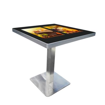 China Indoor Interactive 21.5 Inch 2 Screen Android LCD Multi Touch Table For Restaurant for sale