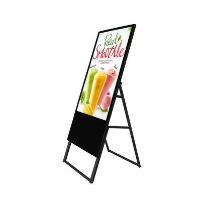 China 43 inch indoor ultra thin portable advertising poster for mall for sale