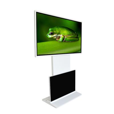 China Indoor 55 inch lcd wifi floor stand interactive digital android rotating totem ad player for sale