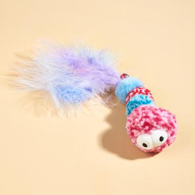 China Sustainable Rope Stringed Together Interactive Running Cute Plush Inside Catnip Cat Toy for sale