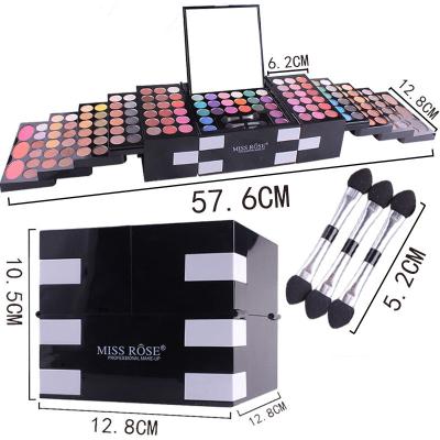 China Professional Wholesale Waterproof Dye MISS ROSE Cosmetic Tops All In One Box Girl Makeup Kit Full Set for sale