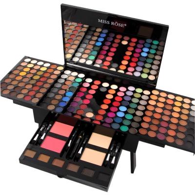 China Makeup Kit Set Ready To Ship 190 Colors Professional MISS ROSE Girl Makeup Box Set All In One Eyeshadow Palette For Bride for sale