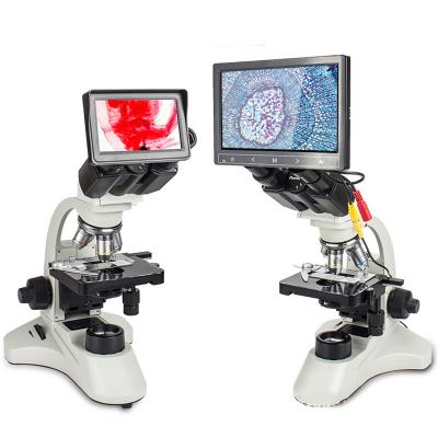 China Laboratory High Quality HD Veterinary Sperm 400x Lens 400x Lens Digital Biological Binocular Microscope with Nine-inch LCD Screen ES-50A for sale