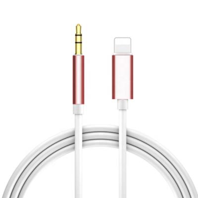 China Aux cable car stereos support ios14 3.5mm extension adapter audio cable. high quality car for iphone 12 for sale