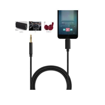 China 3.5mm aux audio cable. high quality speaker support IOS 14 for aux audio extension cable. iphone 11 nylon braid for sale