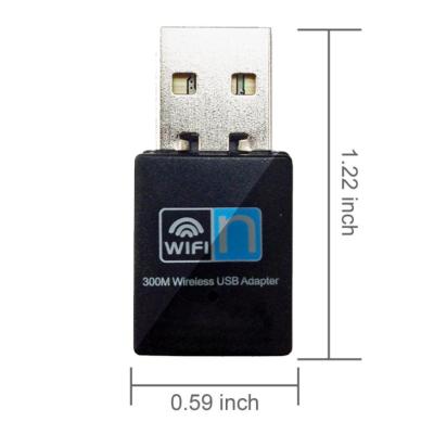 China USB Wifi Adapter AC300Mbps Wifi Dongle Wireless Network Card For Desktop PC Laptop USB Wifi Wireless AC300Mbps Wifi Adapter for sale