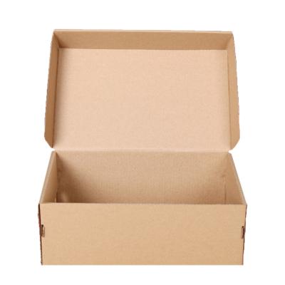 China Customized Recyclable Super Tough Folding Clamshell Cardboard Packaging Shoe Box for sale