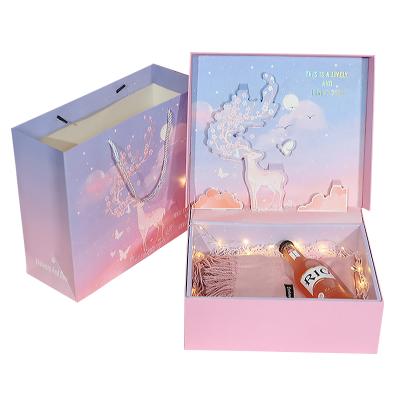 China Recyclable Christmas 3D Stereo Sliver Perfume Luxury Gift Box For Gift Package for sale