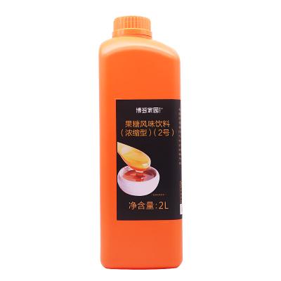 China Milk Tea Shop Beverage Fruit Syrup Natural Fructose Syrup 2L for sale