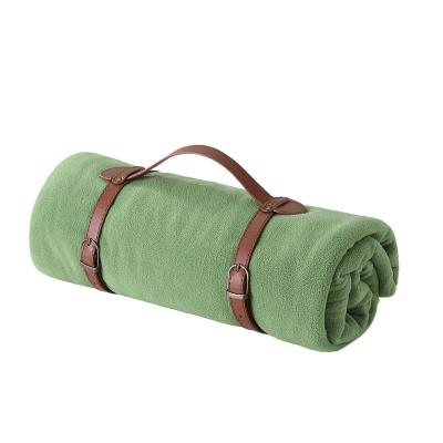 China Single Outdoor Super Soft Luxury Plush Fleece Travel Throw Portable Thermal Insulation Blankets Bag for sale