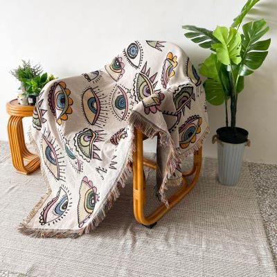 China Bohemia Light Tapestry Fringe Receive Boho Throw Blanket Designer Supplier For Home Decor for sale