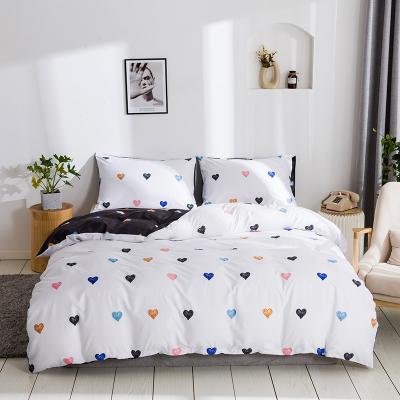 China PORTABLE fashion luxury European printing high quality bed linen Lenzuola set 3 Pezzi comforter bedding set wholesale for sale