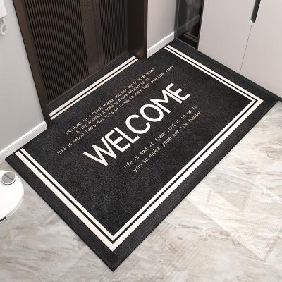 China Washable Custom Printed Low MOQ Welcoming Mats For Front Door Inspirational for sale