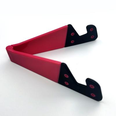 China Multifunctional Logo Printed Promotional V Shape Folding Cell Phone Mobile Stand for sale