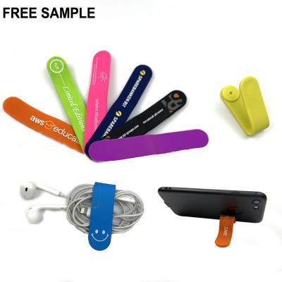 China Magnetic Clip And Giveaways Flexible Silicone Trade Show Holder For Mobile Phone for sale