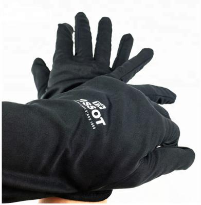 China Eco-friendly Custom Logo Printing Microfiber Jewelry Cleaning Polishing Gloves for sale