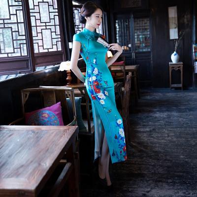 China Tang Suit Dress Traditional Chinese Style Women's Qipao Cheongsam Classic Dress M/L/XL/XXL/3XL/4XL Wholesale for sale