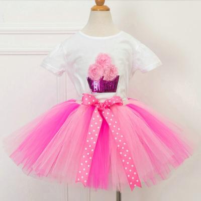 China Wholesale Hot Girls Princess Tulle Bubble Fluffy 2-12Years Fairy Rainbow Sale Rainbow Tutu Breathable Skirts for sale