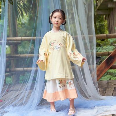 China Wholesale Performance Costume Anti-wrinkle Children Chinese Traditional Hanfu Dress Girls for sale