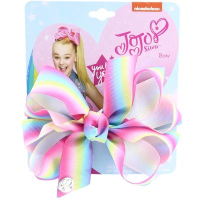 China Wholesale Hot Selling Cloth Kids Hair Clips Hair Accessories Beauty Ribbon Bow Knot Hairpin Girls Hair Bow for sale