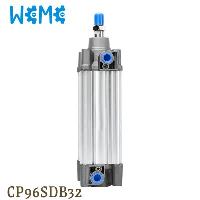 China Cost effective type CP96SDB32-100 ISO 15552 cylinder, WeMe SMC stroke 25/50/75/100/125/150/175/200/225/250/300/350/400/450/500/600 are in stock for sale