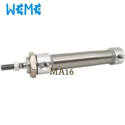 China Cost Effective Type MA16-50S-CA Round Body Double Acting Airtac Pneumatic Actuator for sale