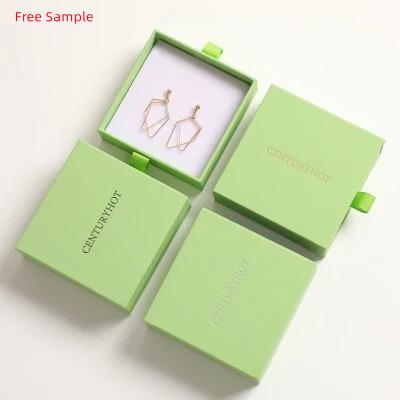 China Customized Recyclable Paperboard Drawer Jewelry Packaging Box Gift Box Necklace Earring Bracelet Ring Jewelry Box for sale