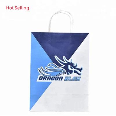 China Recyclable Custom Paper Bag With Handle Paper Bag Custom Printed Logo 2022 for sale