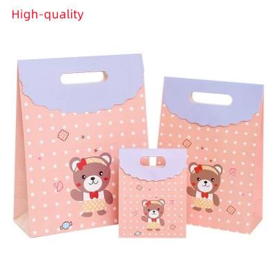 China Personalized Design Recyclable Drinking Wedding Recycled Paper Handle Gift Bag for sale