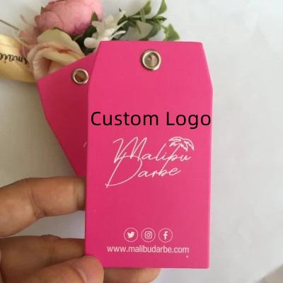 China Viable Garment Accessories With Your Own Logo Swing Tag Hangtags For Clothing Sock Hair Tag for sale