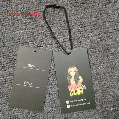 China Sustainable Paper Hang Tags For Garment Tag For Shoes Bags Paper Customize Logo Price Tag for sale