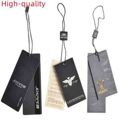 China Factory Direct Sales Viable Free Design Garment Paper Tag Customized Clothing Logo Label Products Hang Tags For Clothing for sale