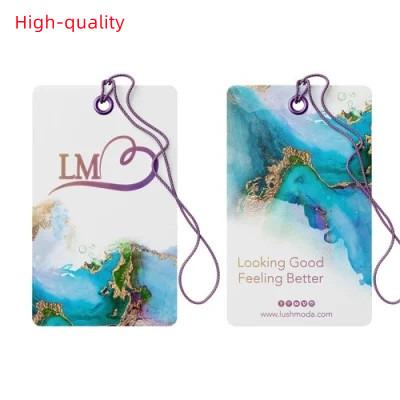 China Sustainable Hang Tag Printing Customized Foiled Embossed Hang Tag Customized Paper Tag For Apparel / Garments for sale