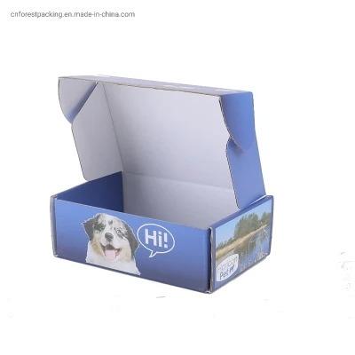 China 2022 Materials Logo Printed Corrugated Cardboard Box Recycled Hot Selling Custom Mailing Cardboard Small Piece Color Listing Box for sale