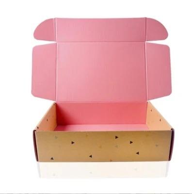 China Recycled Materials Cardboard Foldable Corrugated Mailer Box Custom Shipping Boxes Packing Cardboard Box for sale