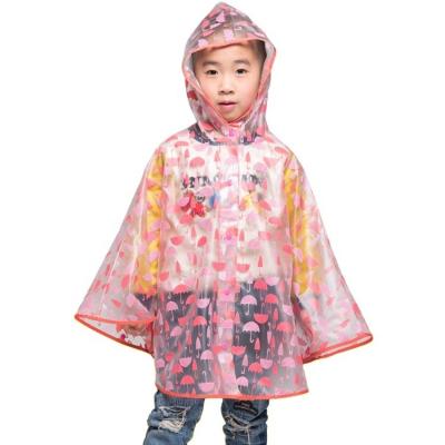 China Fashionable Cheap Windproof Raincoat Kids Raincoats And Kids Ponchos/PVC Rain Coat for sale