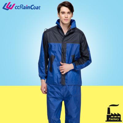 China Polyester Polyester Raincoat For Police In Suits With Pants for sale