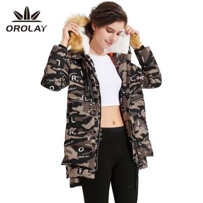 China Variety Orolay Jacket Viable Women's Big Pockets Duck Down Coat for sale