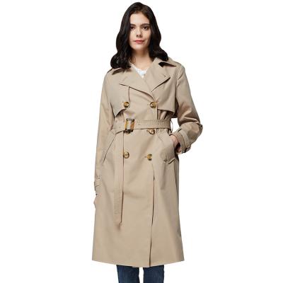 China Anti-Wrinkle Customized Women Overcoat 2021 Midi Length Cross Overcoat for sale