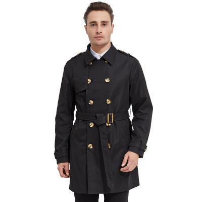 China Anti-Wrinkle British Style Mens Waterproof Anorak Slim Trench Coat for sale