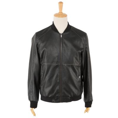 China OEM Motorcycle Blazer Waterproof Jacket Bomber Short Coat For Men Vintage Fashion Leather Jacket for sale