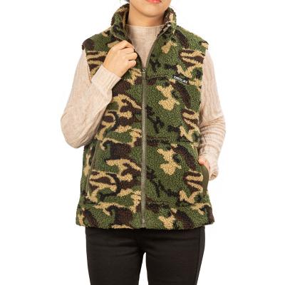 China Wholesale Breathable Fleece Sleeveless Custom Fashion Print Camouflage Unisex Men Women Vests for sale