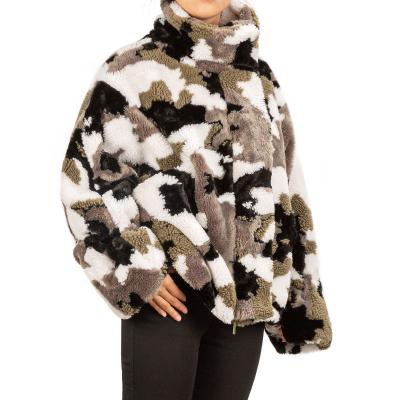 China Custom Plus Size Faux Fur Winter Fleece Jacket Women Thicken Autumn Casual Coat for sale