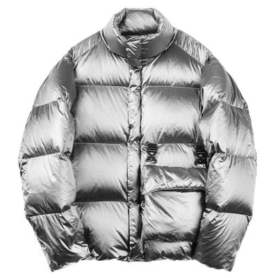 China Viable Customized Oversized Mens Down Jacket Stripper Plus Size Down Coat For Winter Bubble Coat for sale