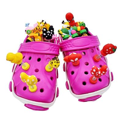 China Wholesale New Washable Trend 3d Mushroom Strawberry Candy Spring Hobble Shoe Charm for sale