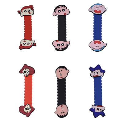 China Washable Pencil Shinchan PVC Cable Winder Earphone Cable Management for sale