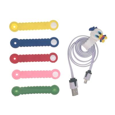 China New Arrival Washable PVC Charger Wire Management Cable Cord Organizer Cable Phone Charger Animal Cable Winder for sale